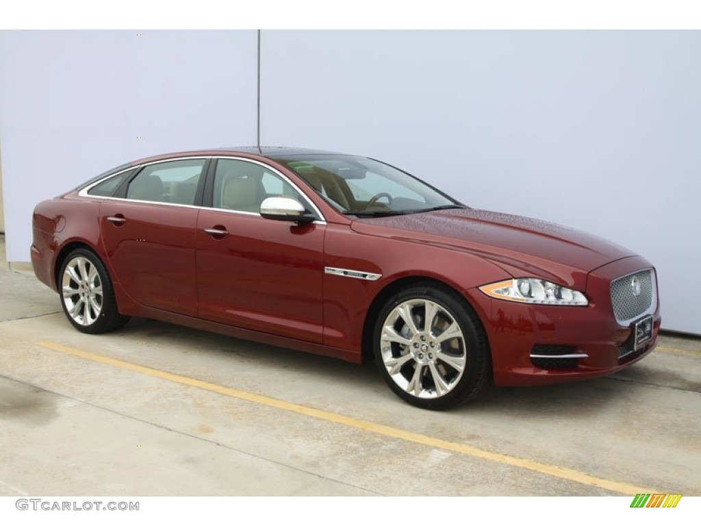 Claret Red Metallic 2012 Jaguar XJ XJL Portfolio Exterior Photo #58330629