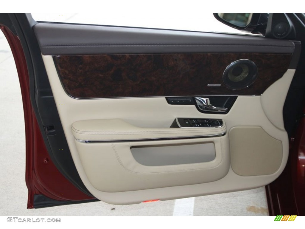 2012 Jaguar XJ XJL Portfolio Cashew/Truffle Door Panel Photo #58330701