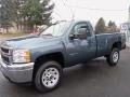 Blue Granite Metallic - Silverado 3500HD WT Regular Cab 4x4 Photo No. 2