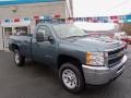 Blue Granite Metallic - Silverado 3500HD WT Regular Cab 4x4 Photo No. 4