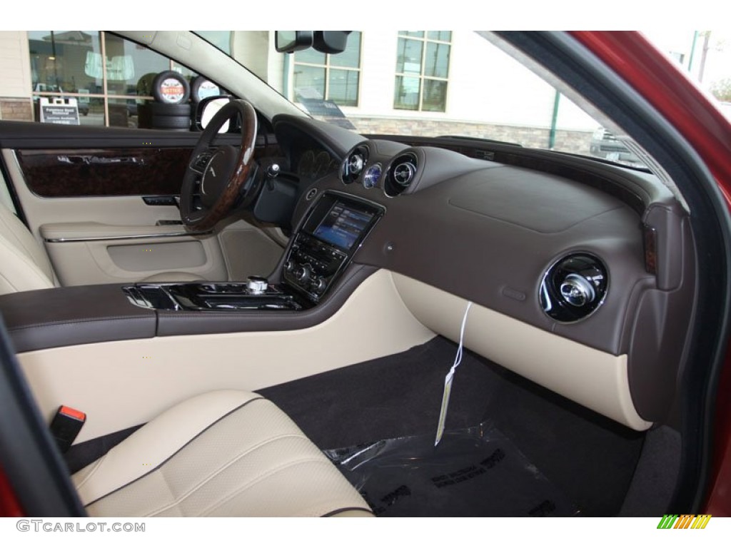 2012 XJ XJL Portfolio - Claret Red Metallic / Cashew/Truffle photo #19