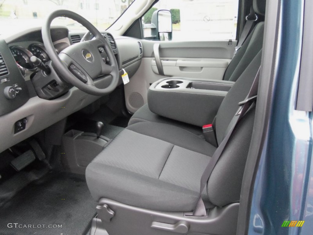 Dark Titanium Interior 2012 Chevrolet Silverado 3500HD WT Regular Cab 4x4 Photo #58330830