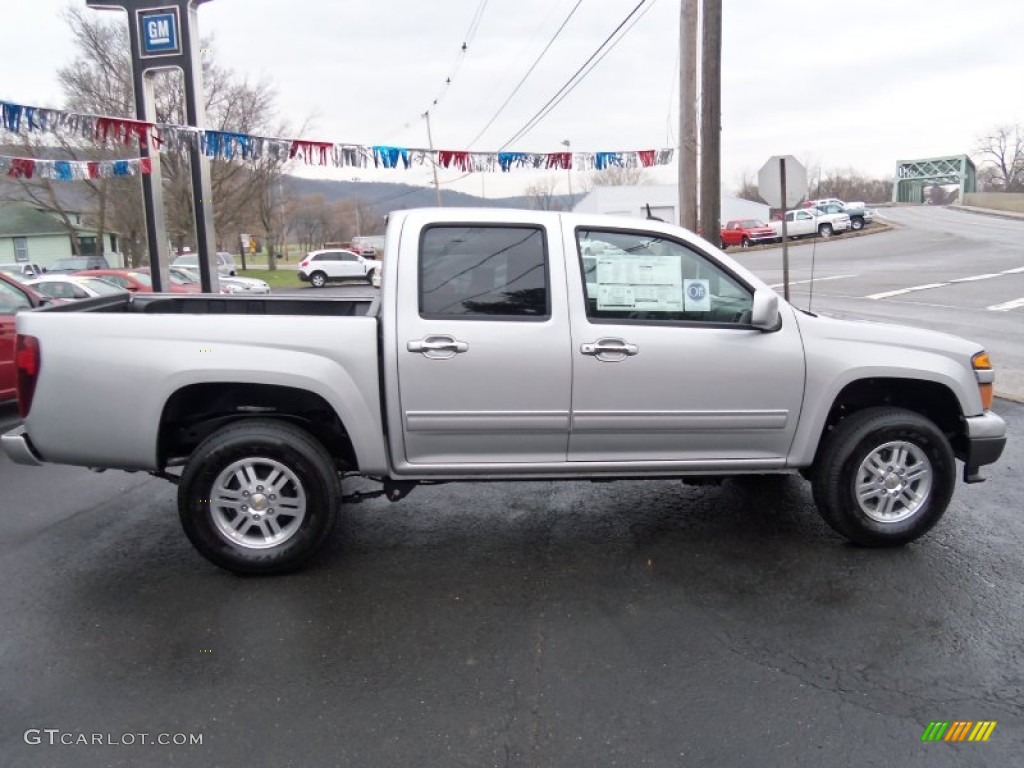 Sheer Silver Metallic 2012 Chevrolet Colorado LT Crew Cab 4x4 Exterior Photo #58331037
