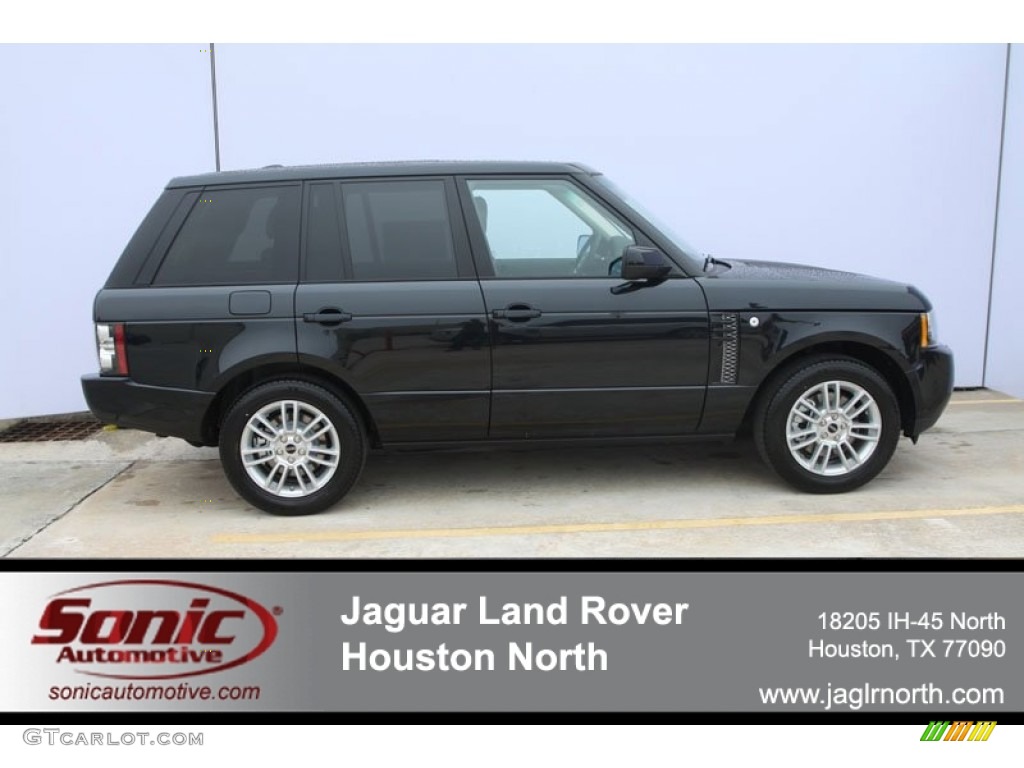 2012 Range Rover HSE - Santorini Black Metallic / Jet photo #1