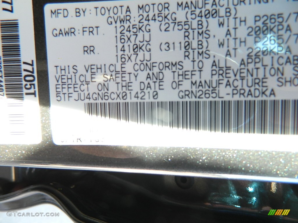 2012 Tacoma V6 TRD Prerunner Double Cab - Magnetic Gray Mica / Graphite photo #12