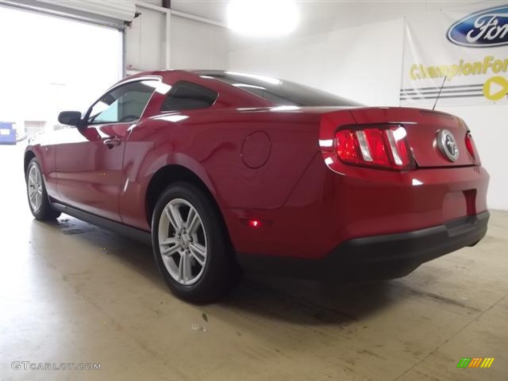 2010 Mustang V6 Coupe - Red Candy Metallic / Stone photo #6