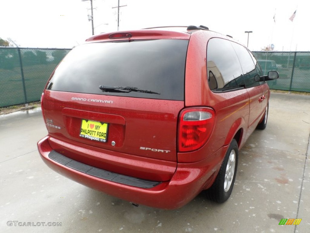 2003 Grand Caravan Sport - Inferno Red Tinted Pearl / Gray photo #3