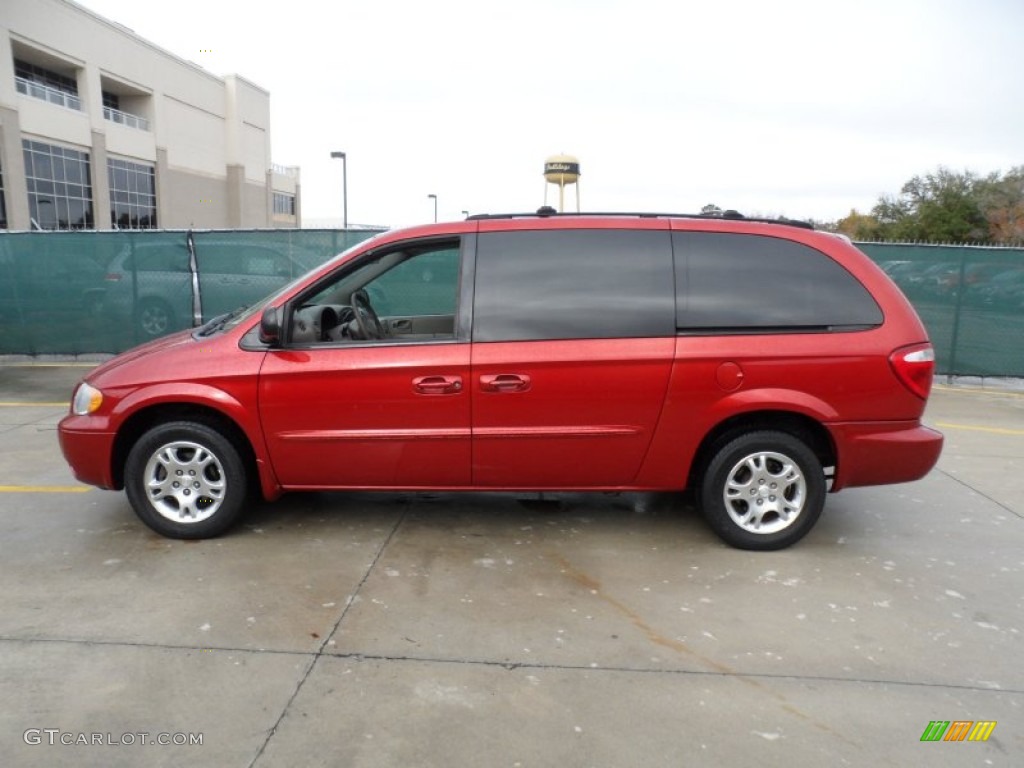 2003 Grand Caravan Sport - Inferno Red Tinted Pearl / Gray photo #6