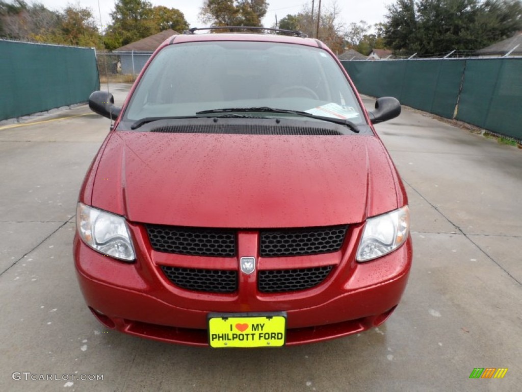 2003 Grand Caravan Sport - Inferno Red Tinted Pearl / Gray photo #8