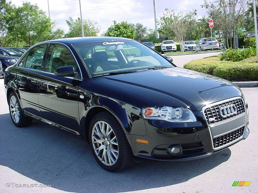 2008 A4 2.0T Special Edition Sedan - Brilliant Black / Black photo #7