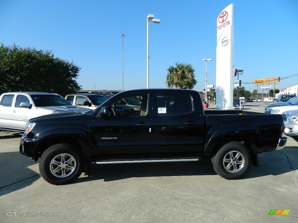 2012 Tacoma Prerunner Double Cab - Black / Sand Beige photo #1