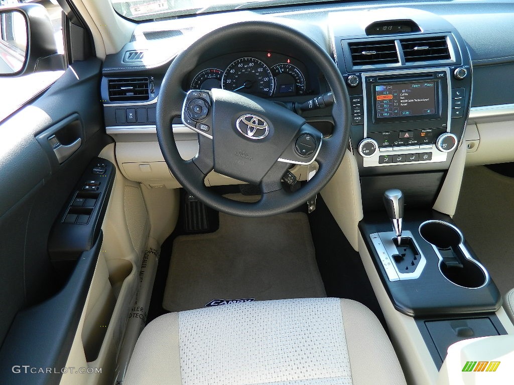 2012 Toyota Camry LE Ivory Dashboard Photo #58336160