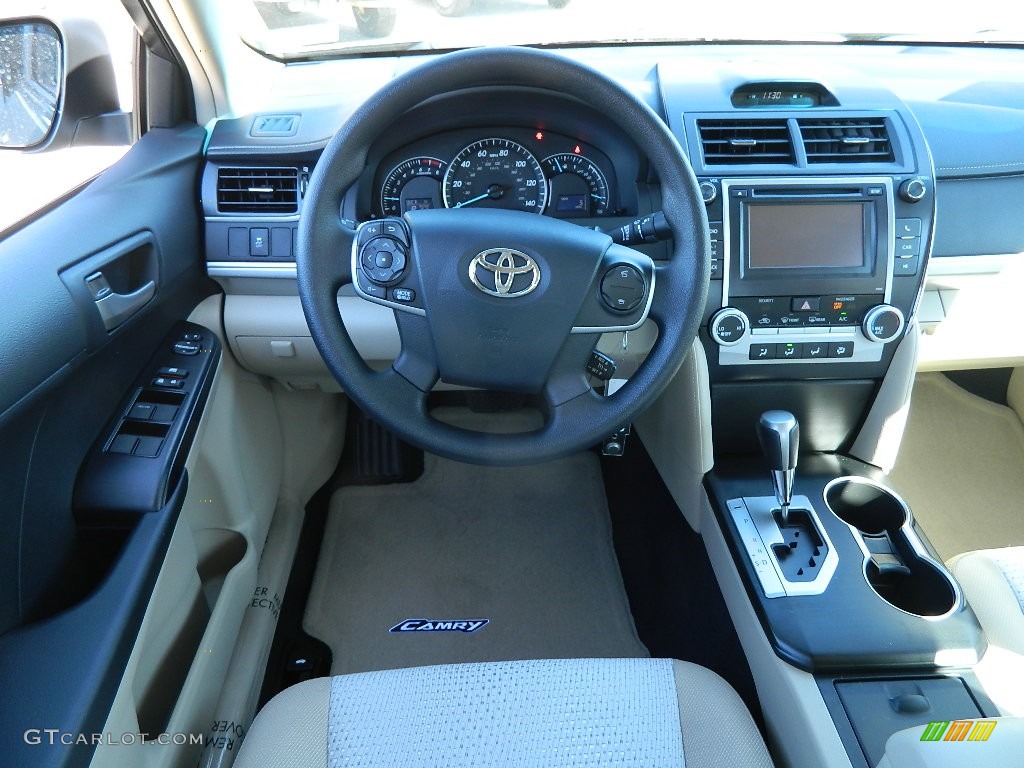 2012 Camry LE - Cypress Green Pearl / Ivory photo #13