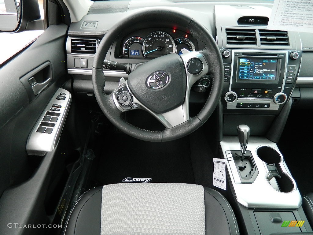 2012 Camry SE V6 - Attitude Black Metallic / Black/Ash photo #13