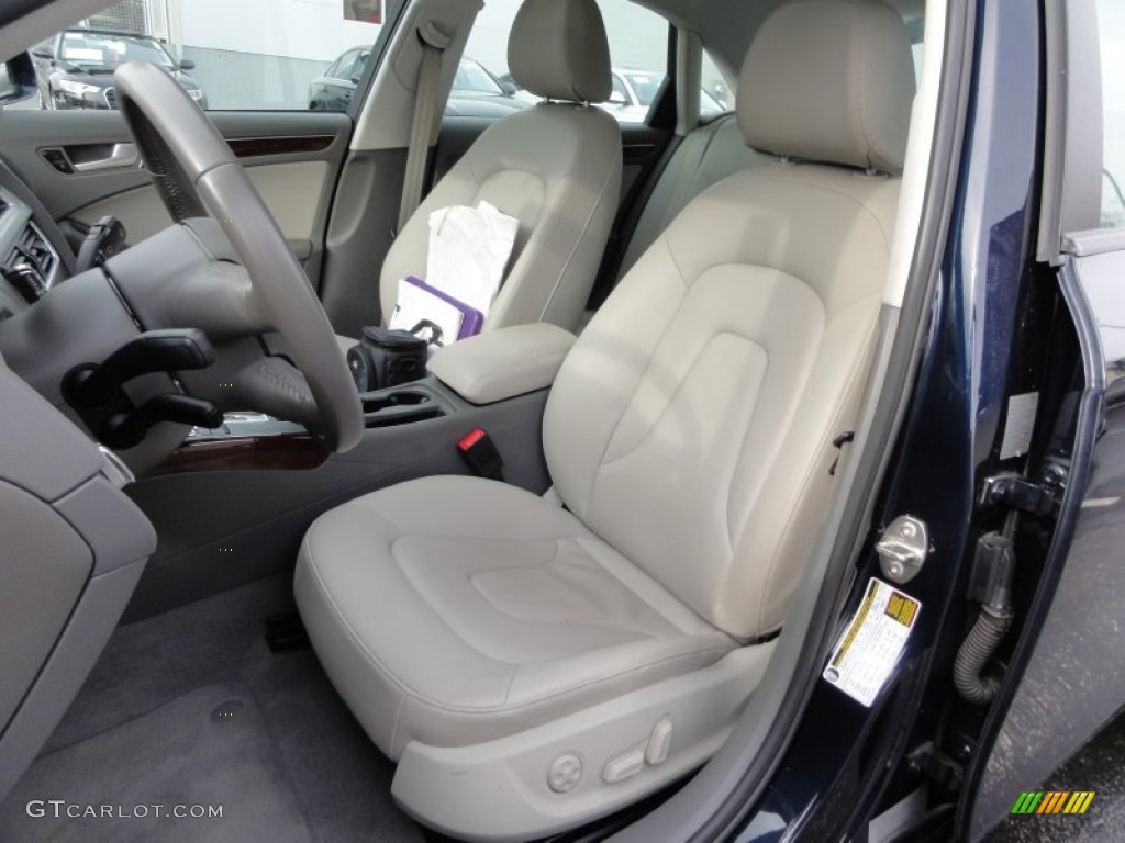 Light Grey Interior 2009 Audi A4 2.0T Premium quattro Sedan Photo #58337799