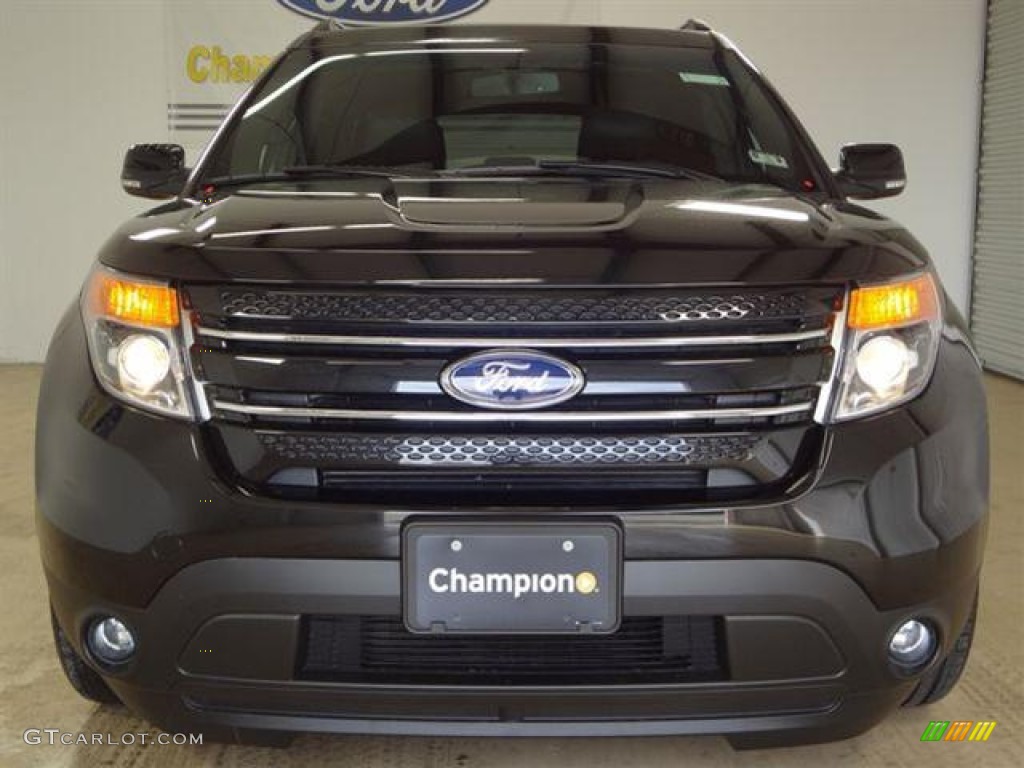 2012 Explorer Limited EcoBoost - Tuxedo Black Metallic / Charcoal Black photo #2