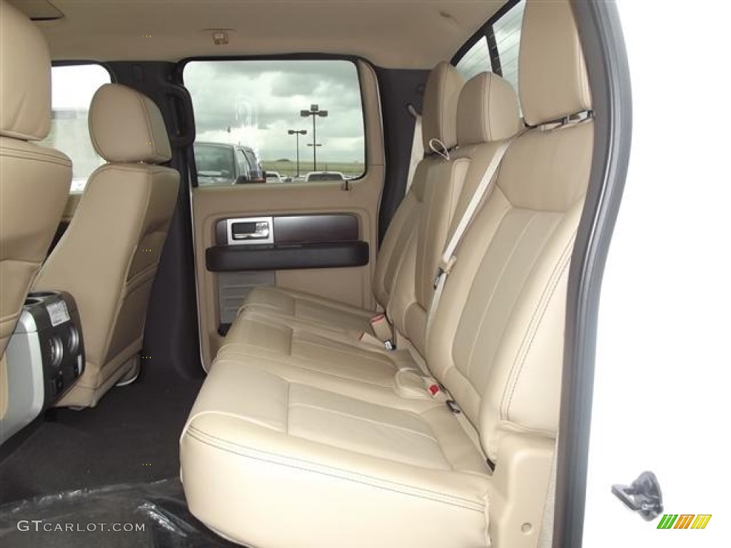Pale Adobe Interior 2012 Ford F150 Lariat SuperCrew Photo #58338481