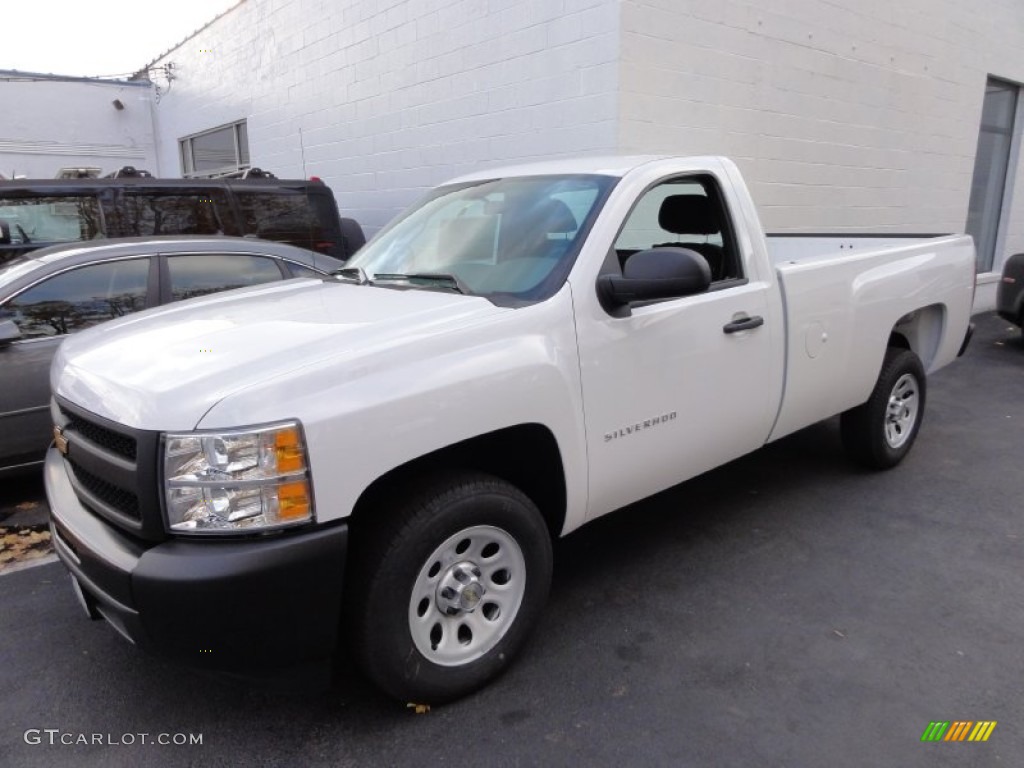 2012 Silverado 1500 Work Truck Regular Cab - Summit White / Dark Titanium photo #2