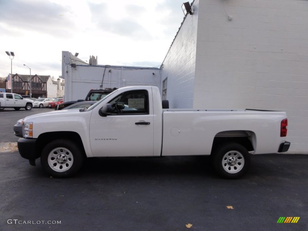 2012 Silverado 1500 Work Truck Regular Cab - Summit White / Dark Titanium photo #4