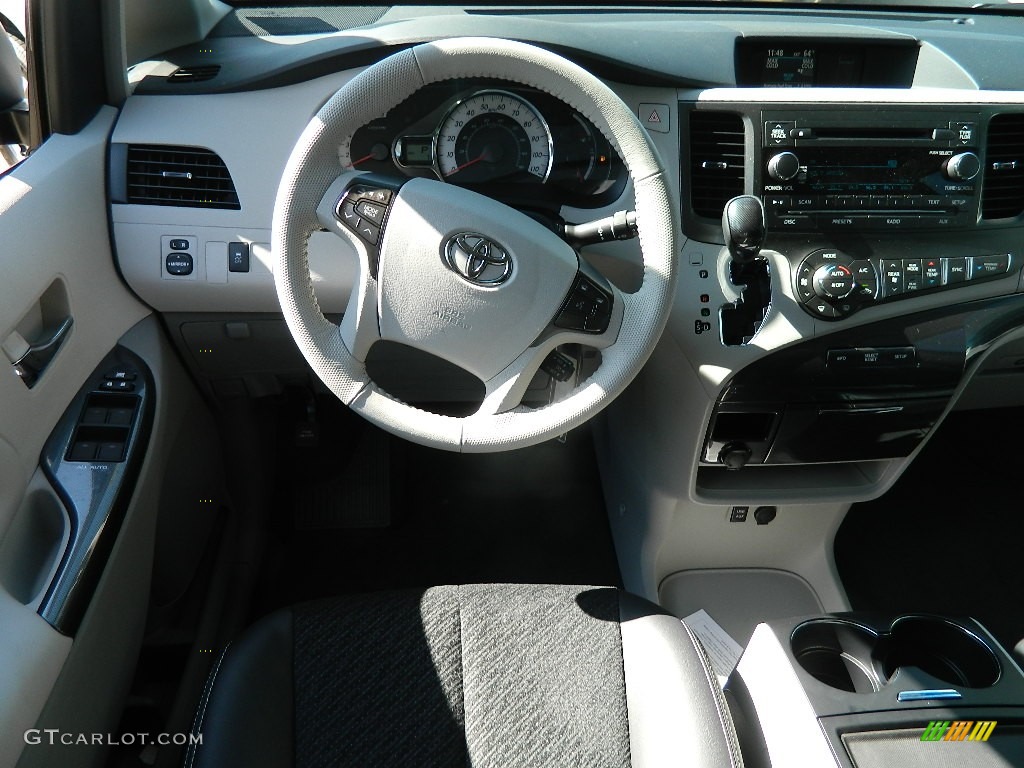 2012 Sienna SE - Predawn Gray Mica / Dark Charcoal photo #13