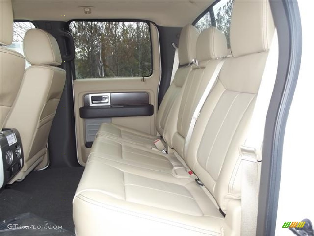 Pale Adobe Interior 2012 Ford F150 Lariat SuperCrew 4x4 Photo #58339534