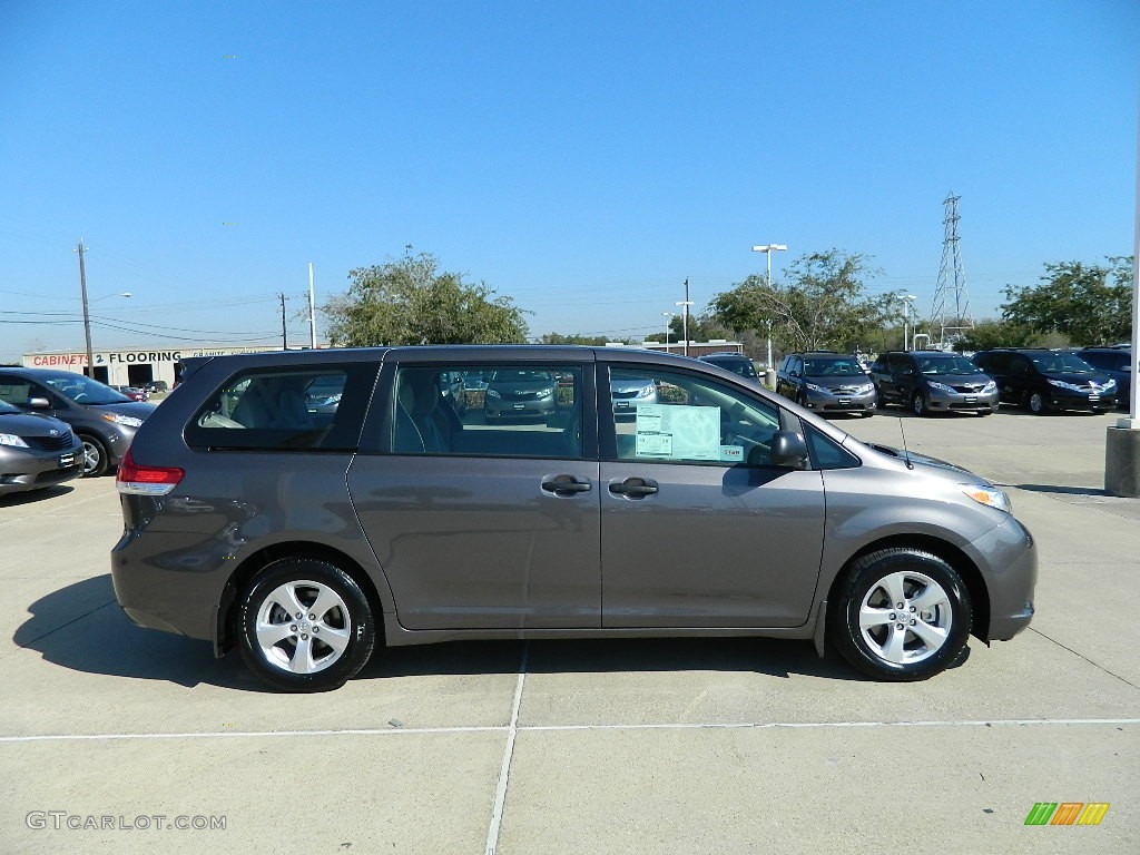 2012 Sienna V6 - Predawn Gray Mica / Bisque photo #5