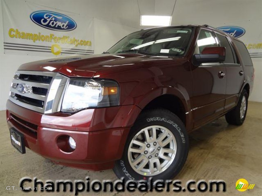 2012 Expedition Limited - Autumn Red Metallic / Stone photo #1