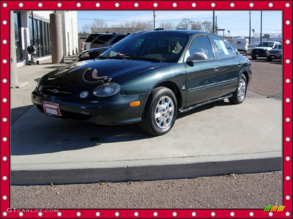 1998 Taurus SE - Dark Green Satin Metallic / Medium Graphite photo #1