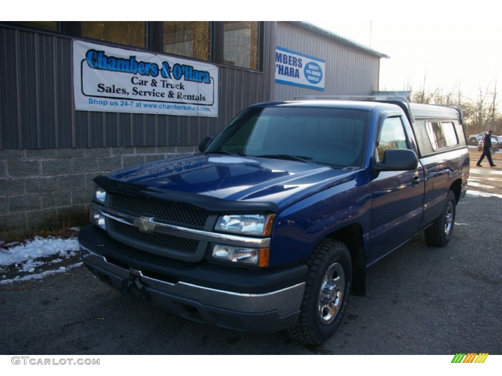 2003 Silverado 1500 Regular Cab - Arrival Blue Metallic / Dark Charcoal photo #1