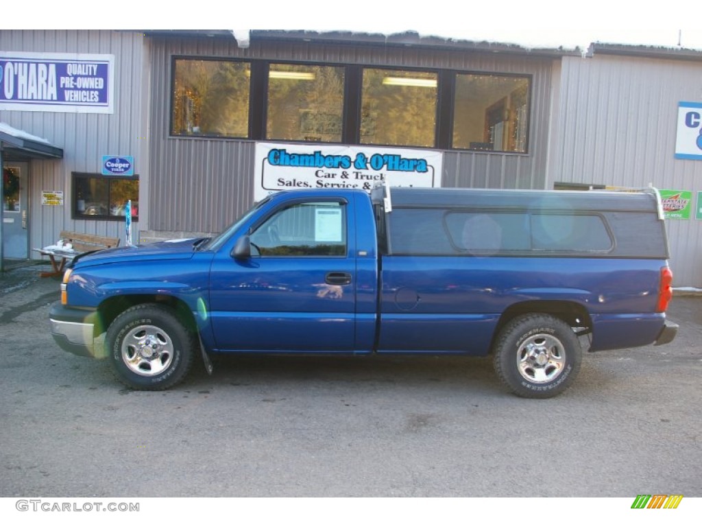 2003 Silverado 1500 Regular Cab - Arrival Blue Metallic / Dark Charcoal photo #2