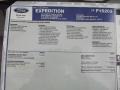 2012 Ford Expedition EL King Ranch Window Sticker