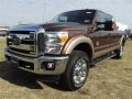 2012 Golden Bronze Metallic Ford F250 Super Duty Lariat Crew Cab 4x4  photo #3