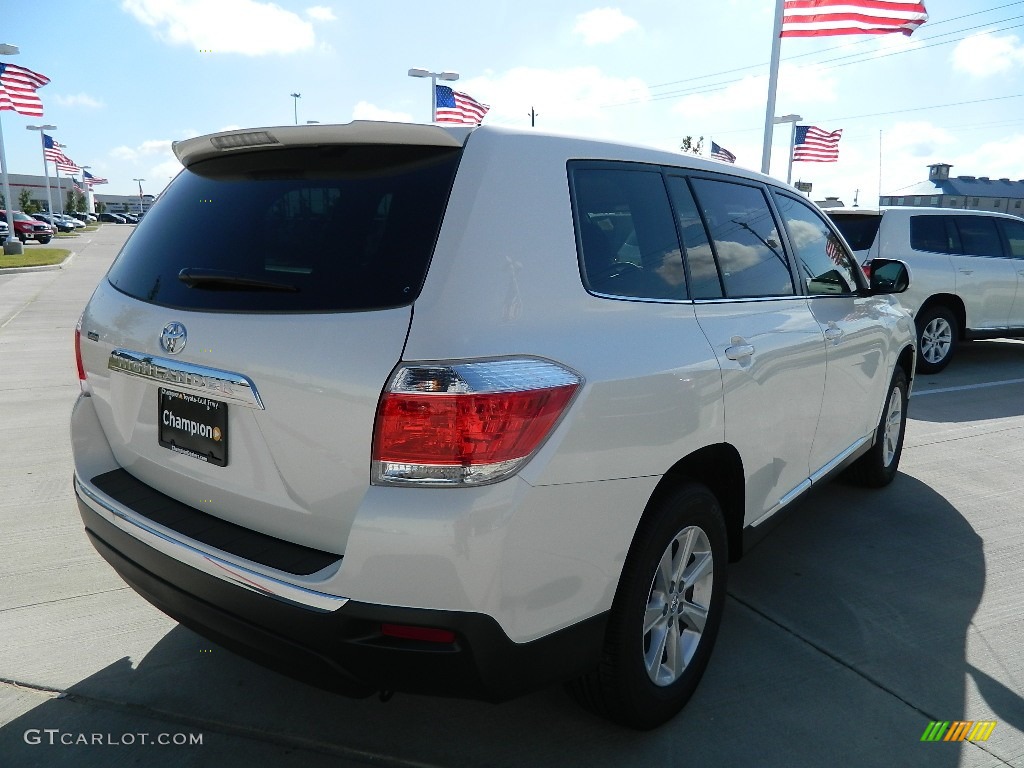 2012 Highlander  - Blizzard White Pearl / Ash photo #3