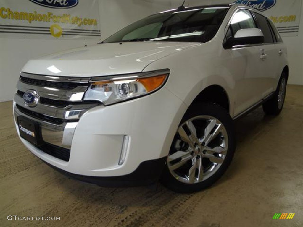 2012 Edge Limited - White Platinum Metallic Tri-Coat / Medium Light Stone photo #2