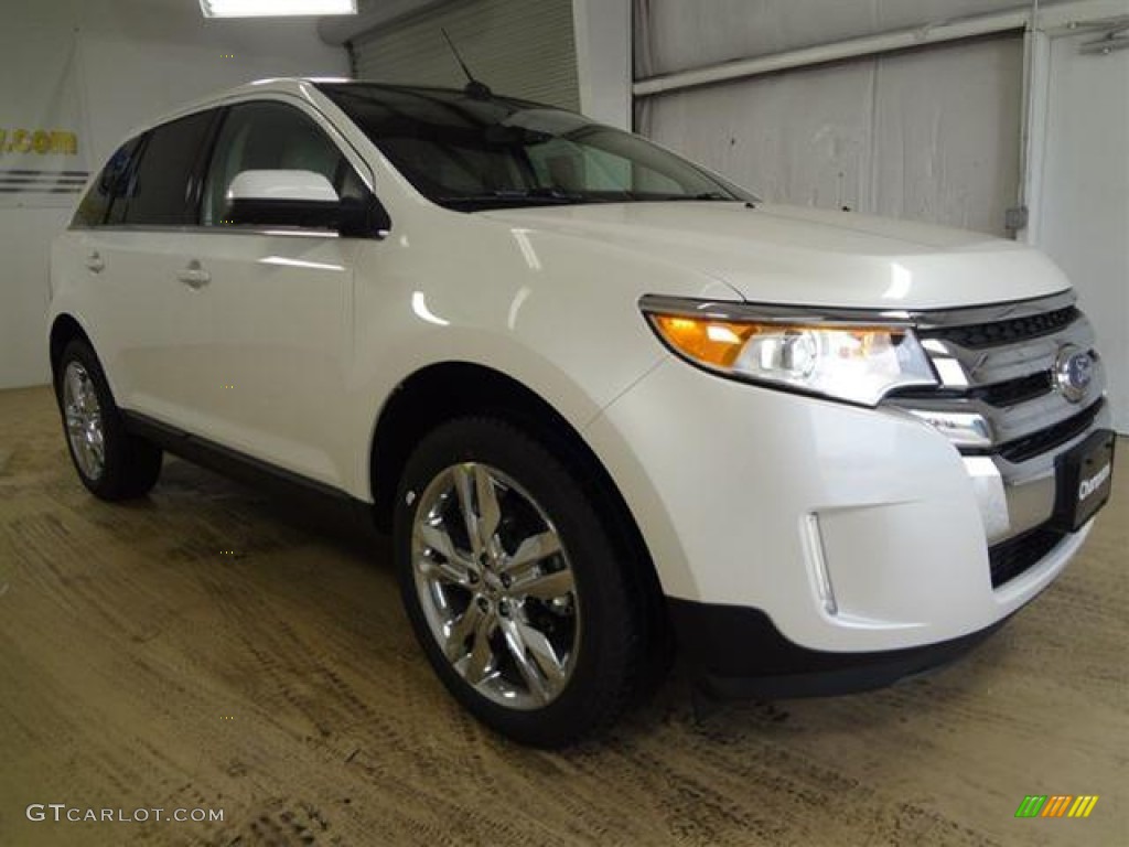 2012 Edge Limited - White Platinum Metallic Tri-Coat / Medium Light Stone photo #4