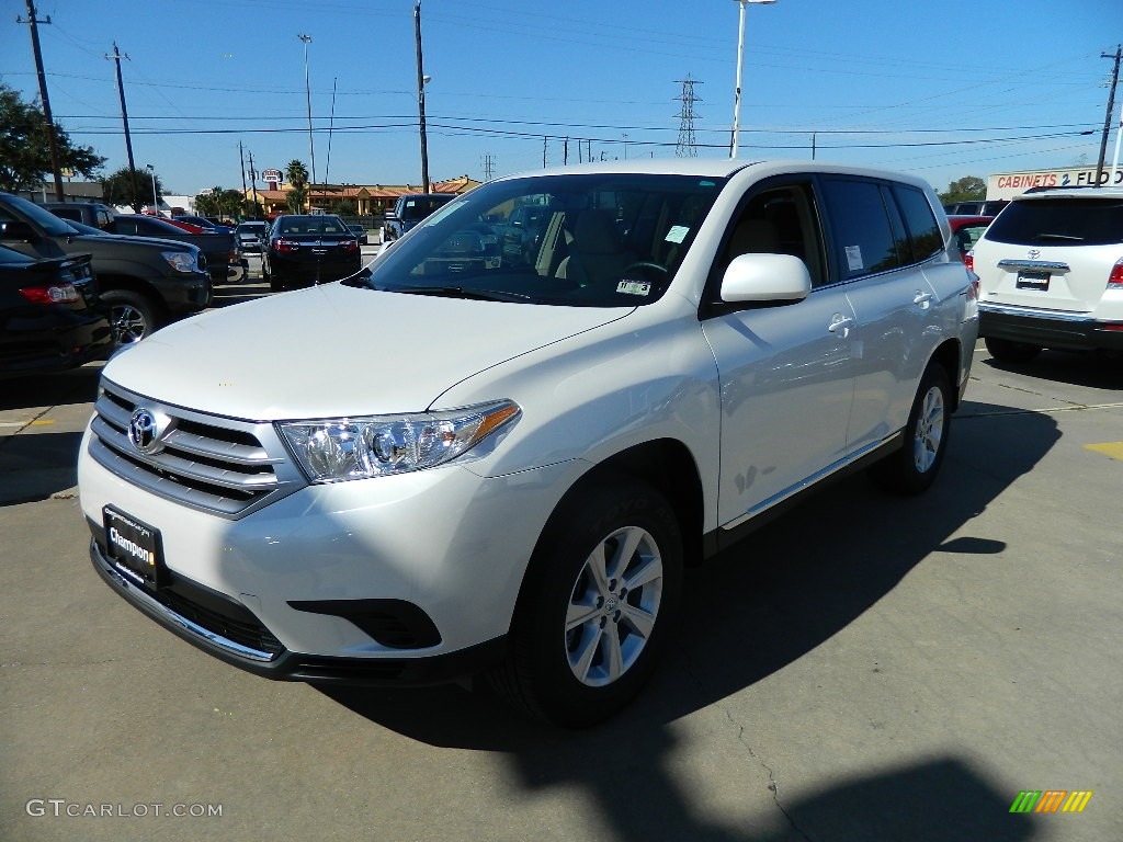 2012 Highlander  - Blizzard White Pearl / Sand Beige photo #1