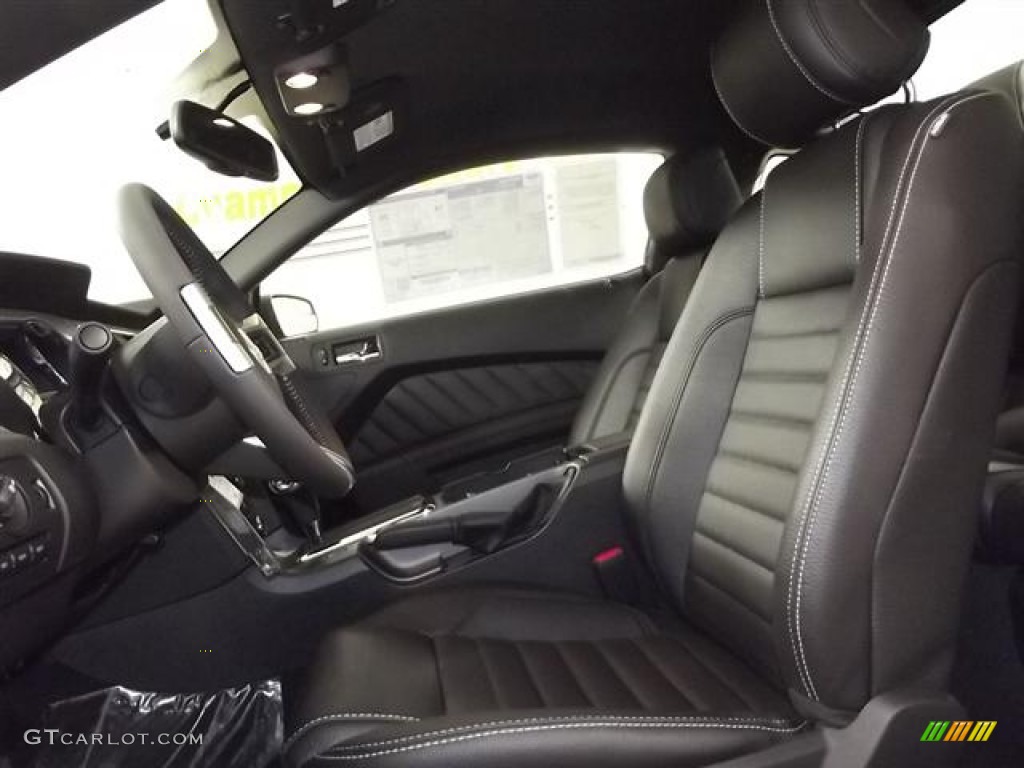 Charcoal Black Interior 2012 Ford Mustang GT Premium Coupe Photo #58343825