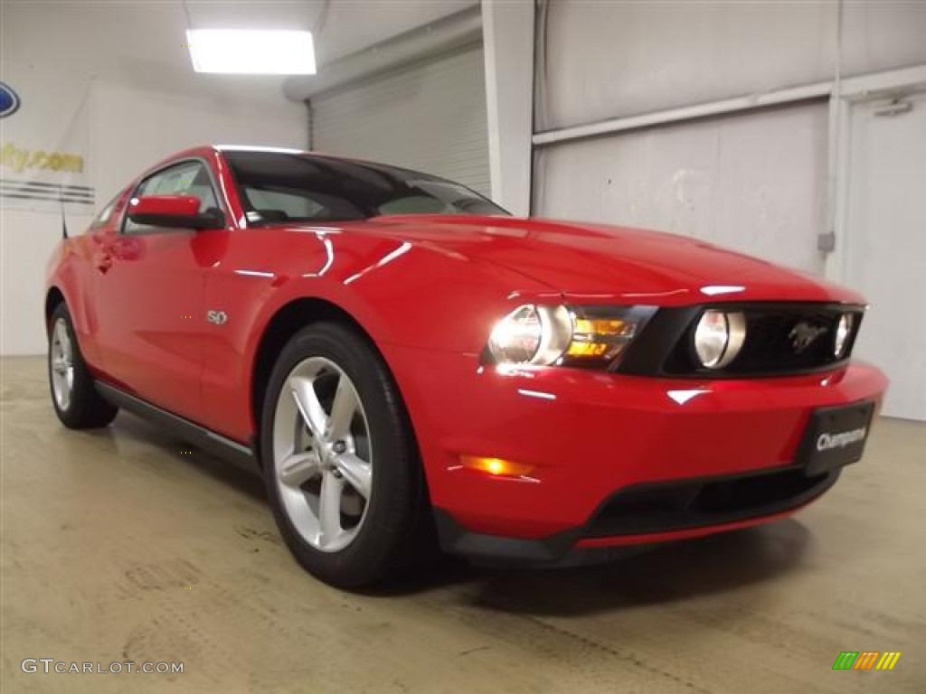 2012 Mustang GT Coupe - Race Red / Charcoal Black photo #3