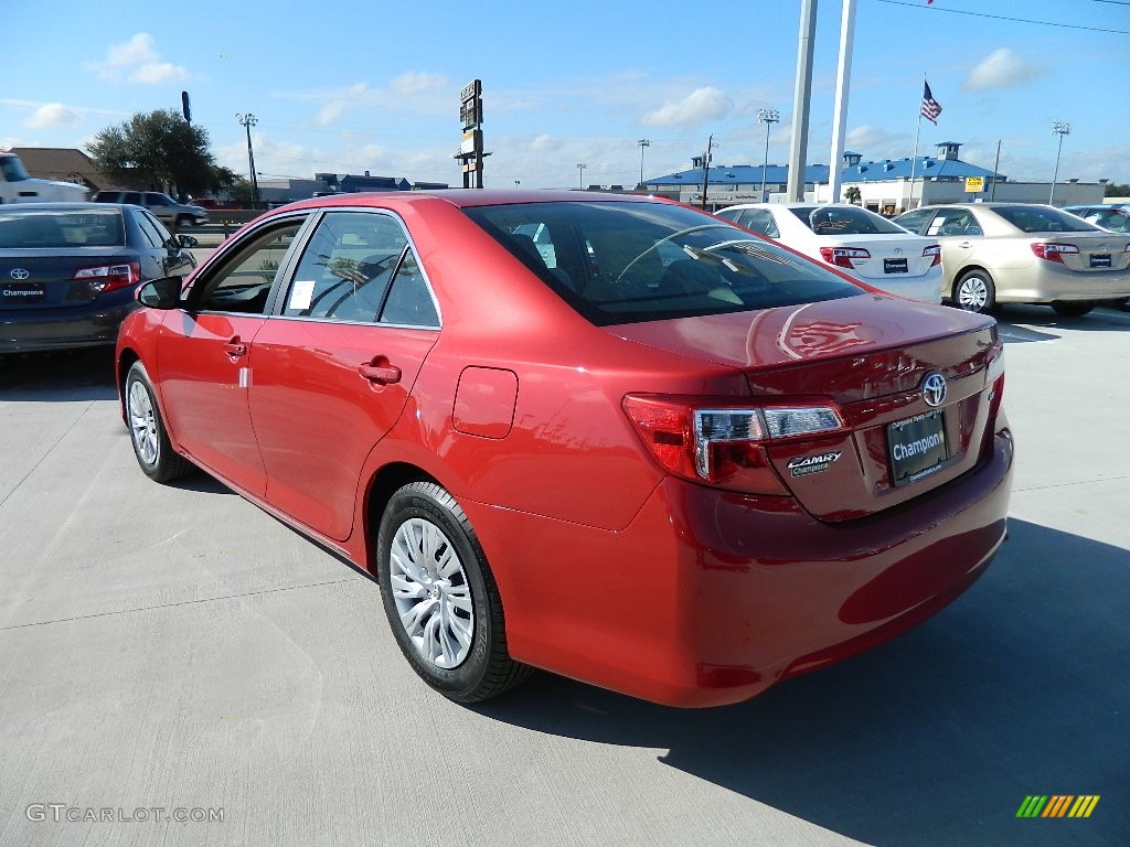 2012 Camry LE - Barcelona Red Metallic / Ivory photo #7