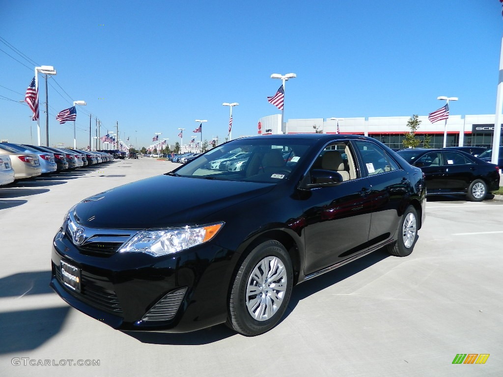 2012 Camry LE - Attitude Black Metallic / Ivory photo #1