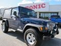 2004 Patriot Blue Pearl Jeep Wrangler Unlimited 4x4  photo #1