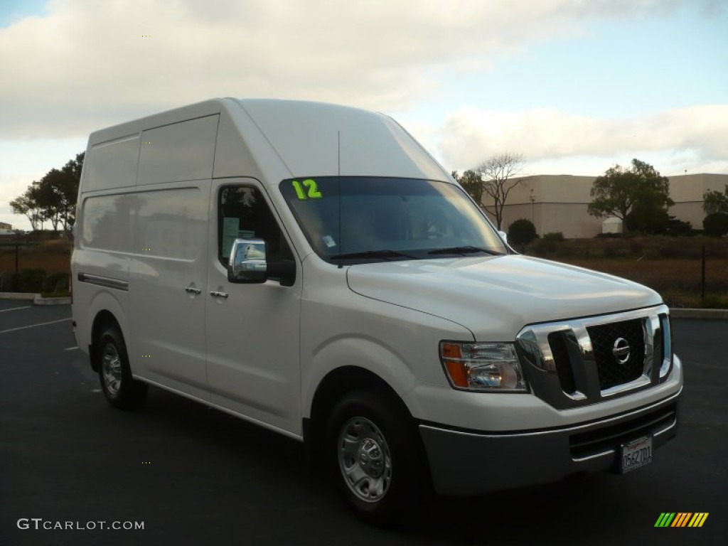 2012 NV 2500 HD SV High Roof - Blizzard White / Charcoal photo #1