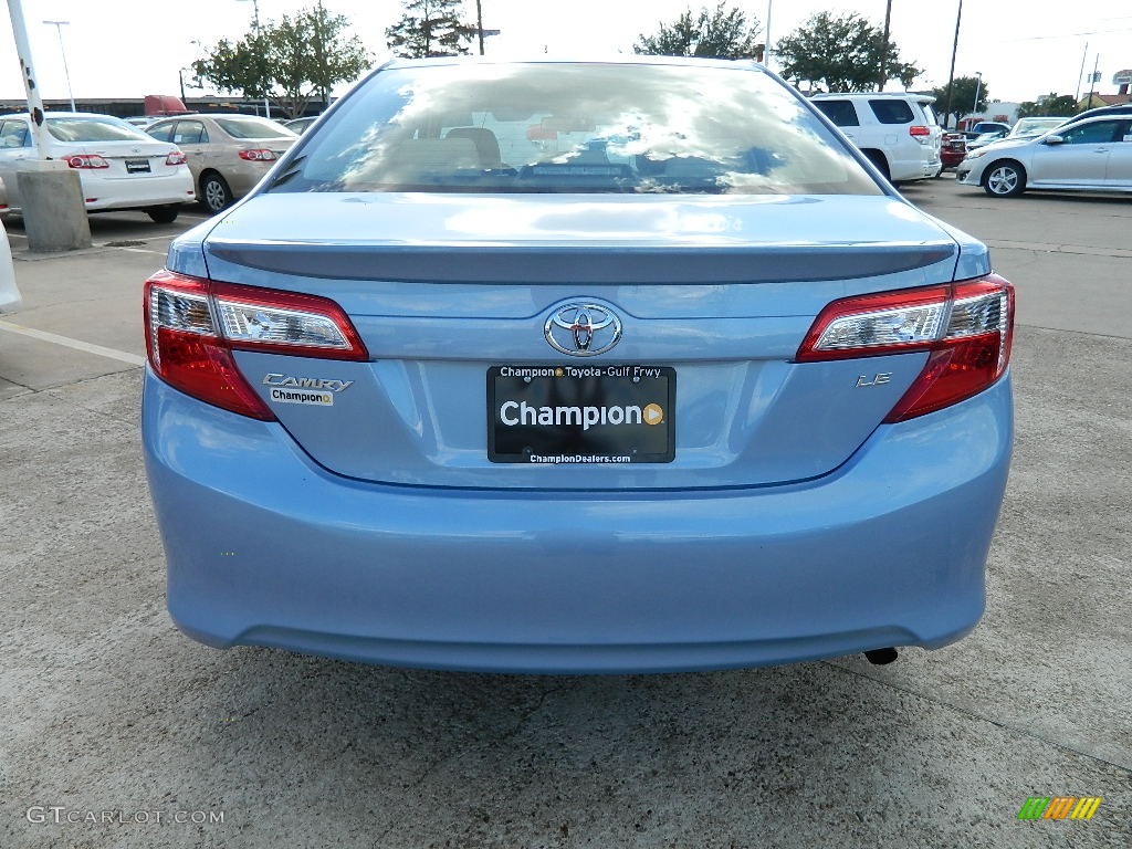 2012 Camry LE - Clearwater Blue Metallic / Ivory photo #6