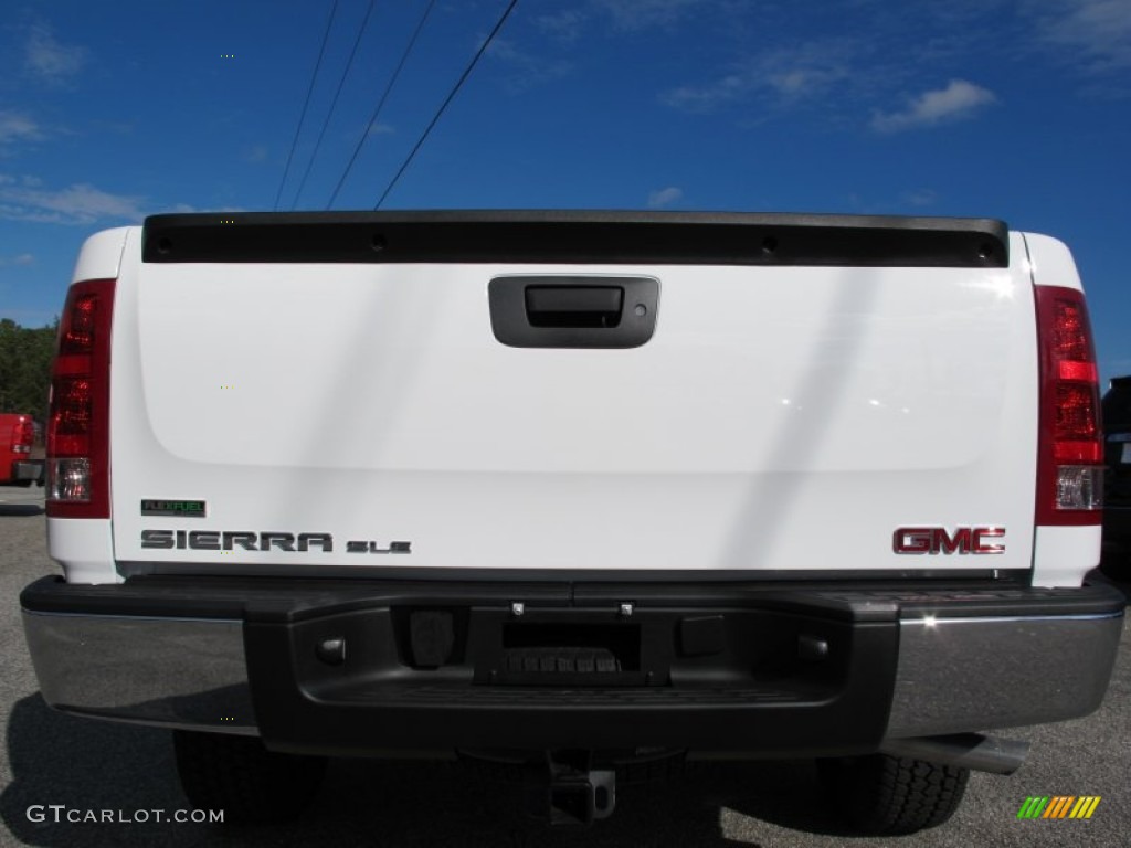 2012 Sierra 1500 SLE Crew Cab - Summit White / Ebony photo #6