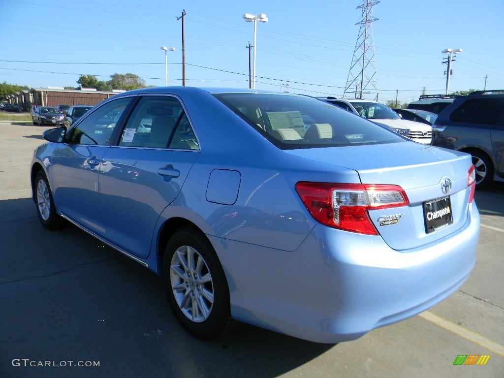 2012 Camry LE - Clearwater Blue Metallic / Ivory photo #7