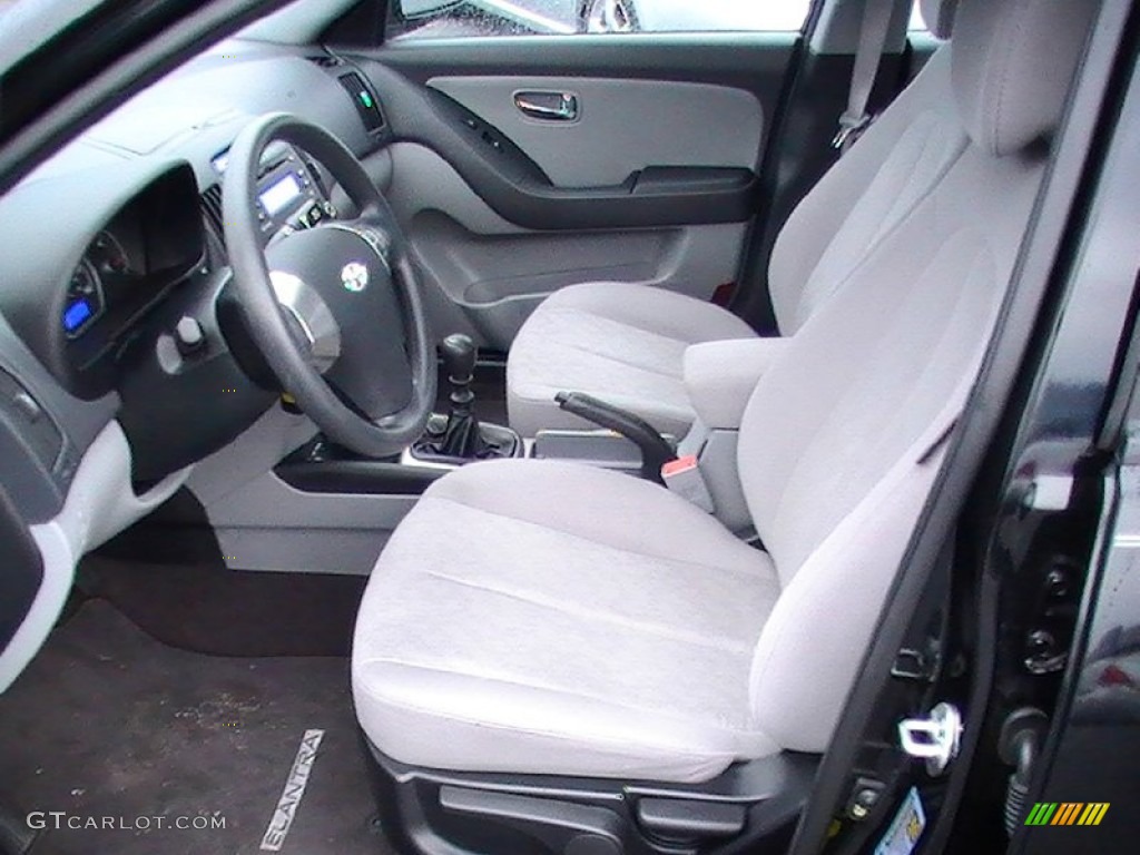 Gray Interior 2010 Hyundai Elantra Blue Photo #58349513