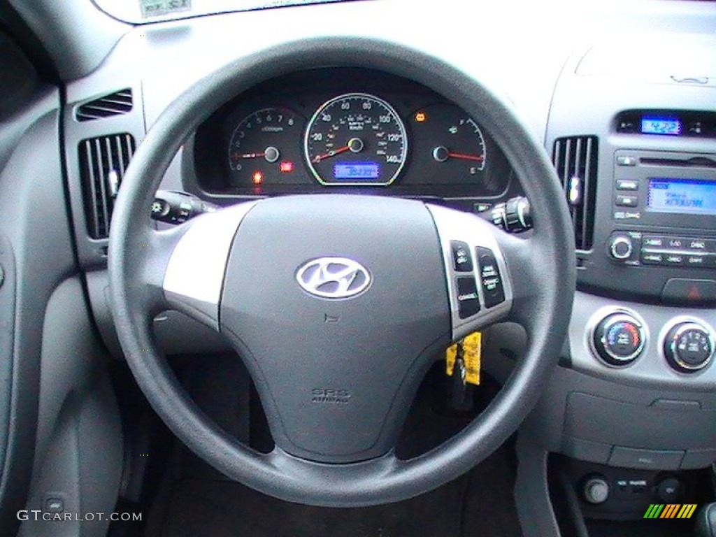 2010 Hyundai Elantra Blue Gray Steering Wheel Photo #58349540