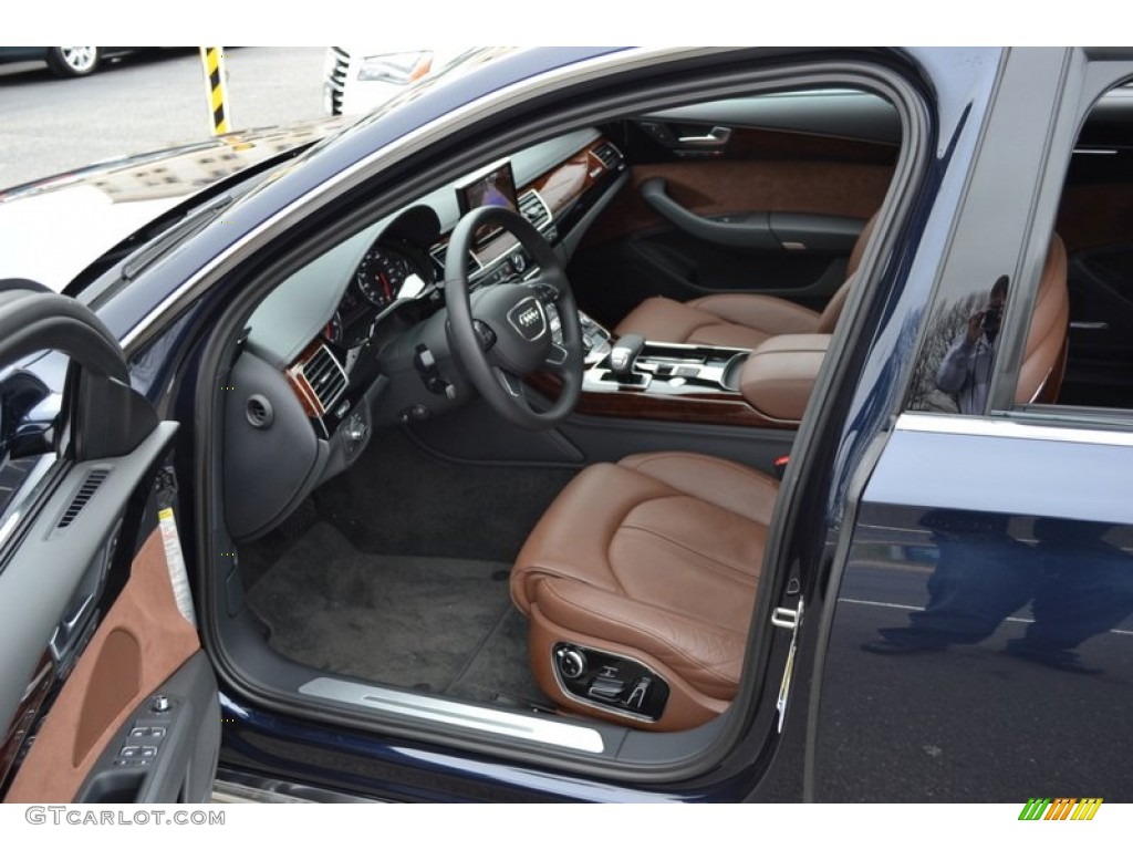 Nougat Brown Interior 2011 Audi A8 L 4.2 FSI quattro Photo #58349581
