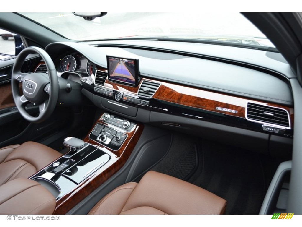 2011 Audi A8 L 4.2 FSI quattro Nougat Brown Dashboard Photo #58349603