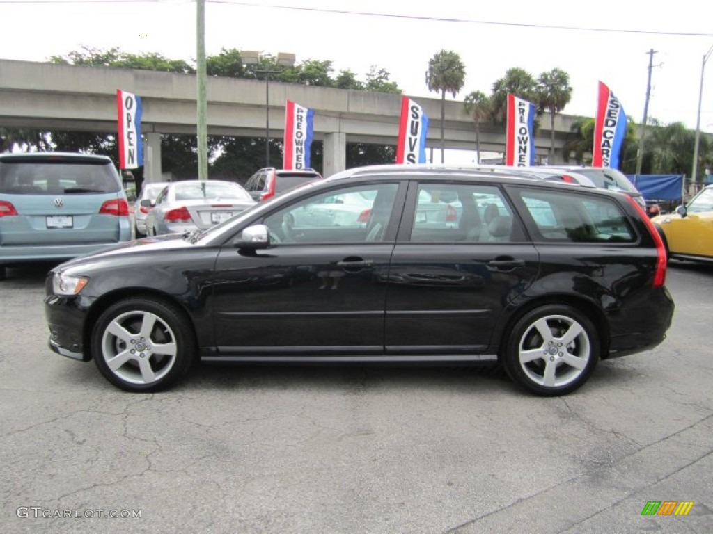 Black Sapphire Metallic 2011 Volvo V50 T5 R-Design Exterior Photo #58351369